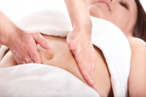 An image of Deep Tissue Massage to break up surgical adhesions.